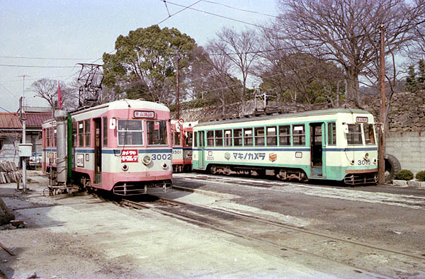 Окаяма, Utsunomiya Sharyō № 3002; Окаяма, Utsunomiya Sharyō № 3005; Окаяма — Депо Higashiyama; Окаяма — Старые фотографии