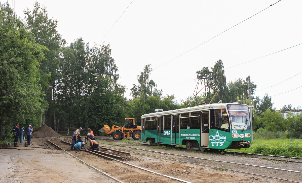 Tomsk, 71-619KT # 329; Tomsk — Tram Lines and Terminals