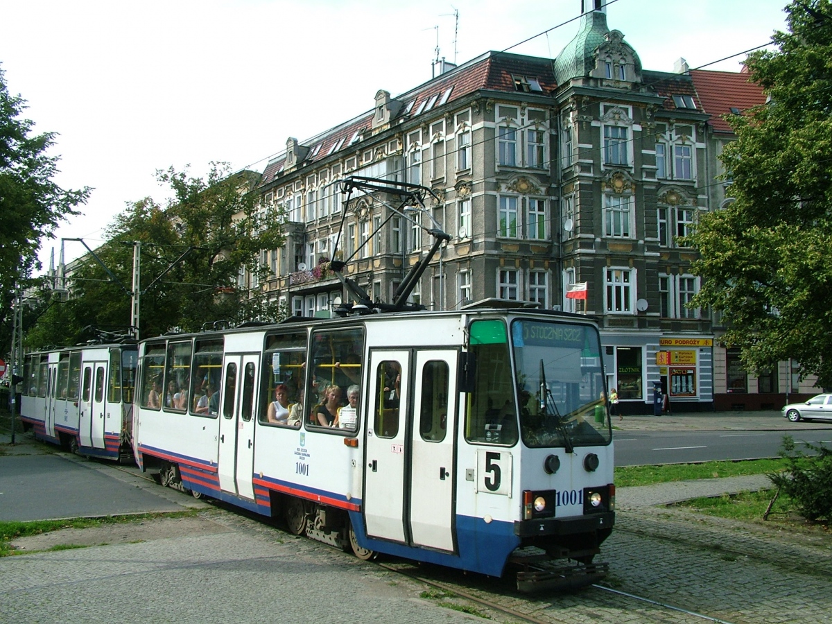 Щецин, Konstal 105Ng/S № 1001; Щецин, Konstal 105Ng/D № 1002