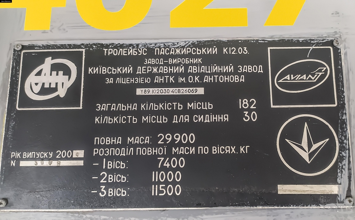 Kijevas, Kyiv-12.03 nr. 4027