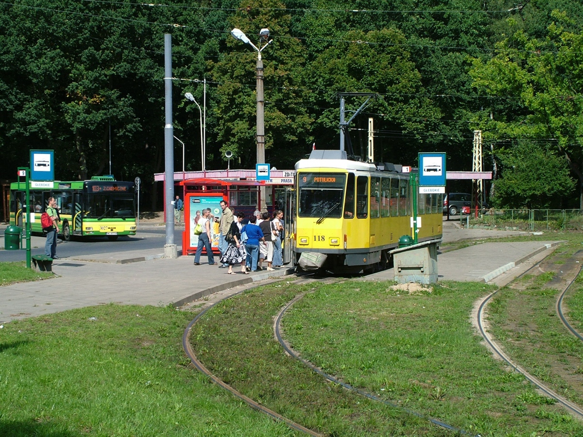 Ščecina, Tatra KT4DtM № 118; Ščecina — Tramway Lines and Infrastructure
