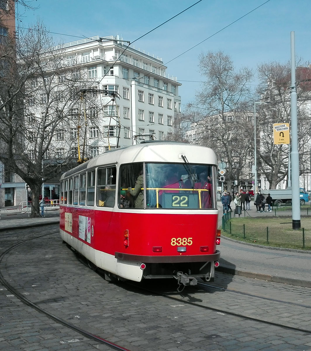 Прага, Tatra T3R.P № 8385