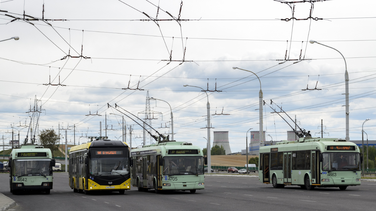 Минск, БКМ 321 № 4642; Минск, БКМ E321 № 4821; Минск, БКМ 321 № 4705; Минск, БКМ 321 № 4663