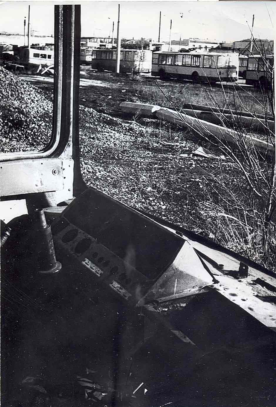 Karaganda, ZiU-682V Br. 35; Karaganda, ZiU-682V Br. 45; Karaganda — Old photos (up to 2000 year); Karaganda — Trolleybus Depot