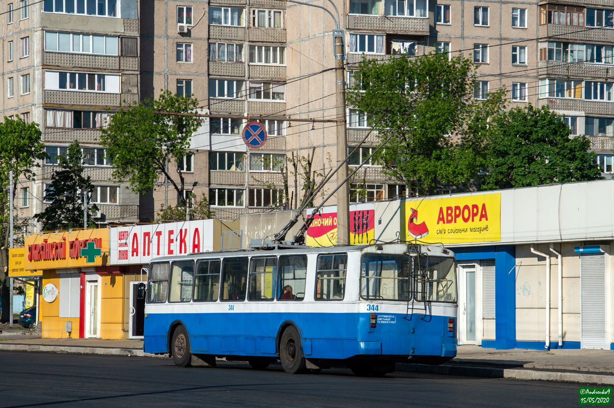 Черкассы, ЗиУ-682В-013 [В0В] № 344