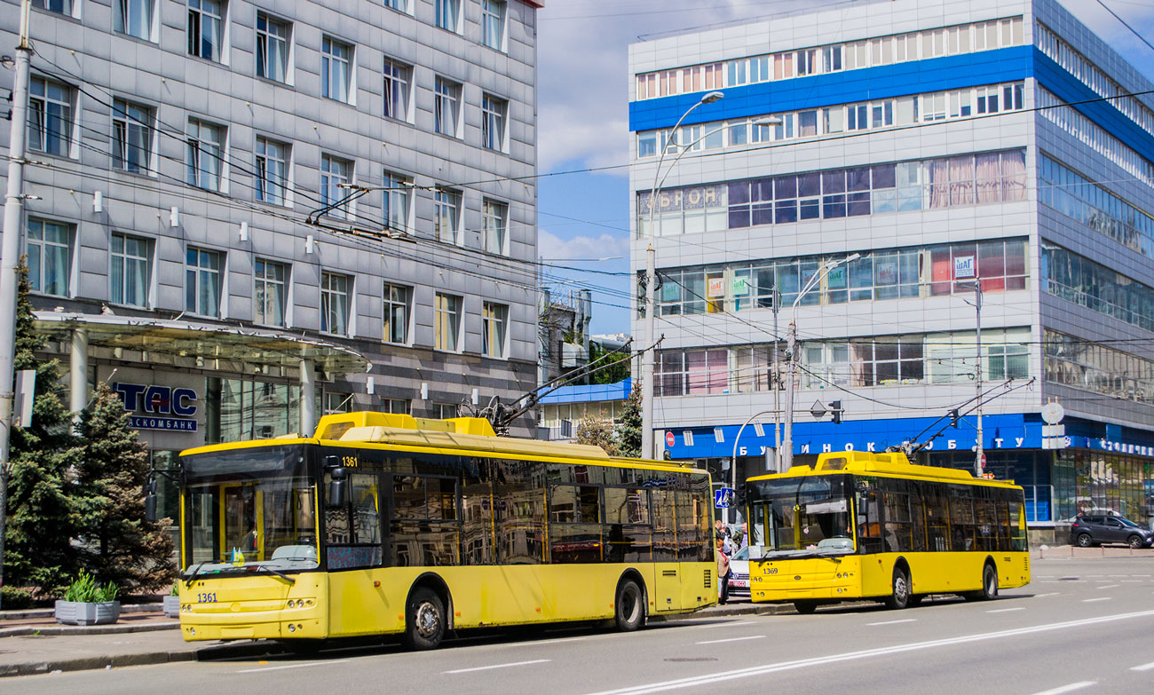 Kiev, Bogdan T70110 N°. 1361; Kiev, Bogdan T70110 N°. 1369