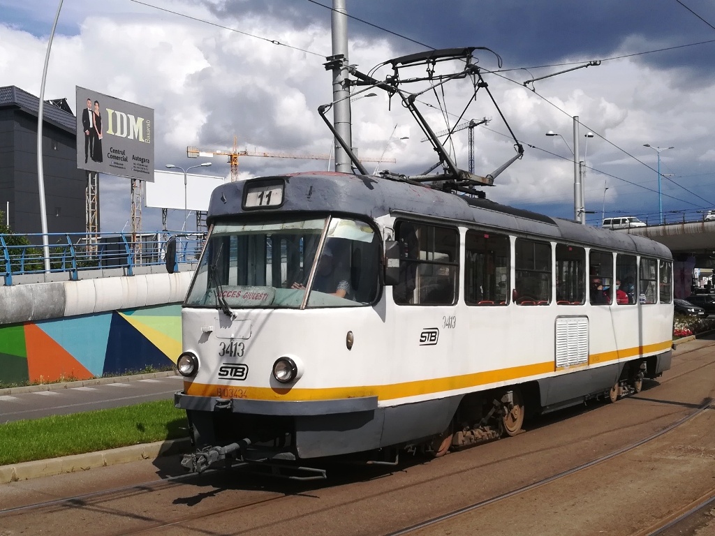 Бухарест - Илфов, Tatra T4R № 3413