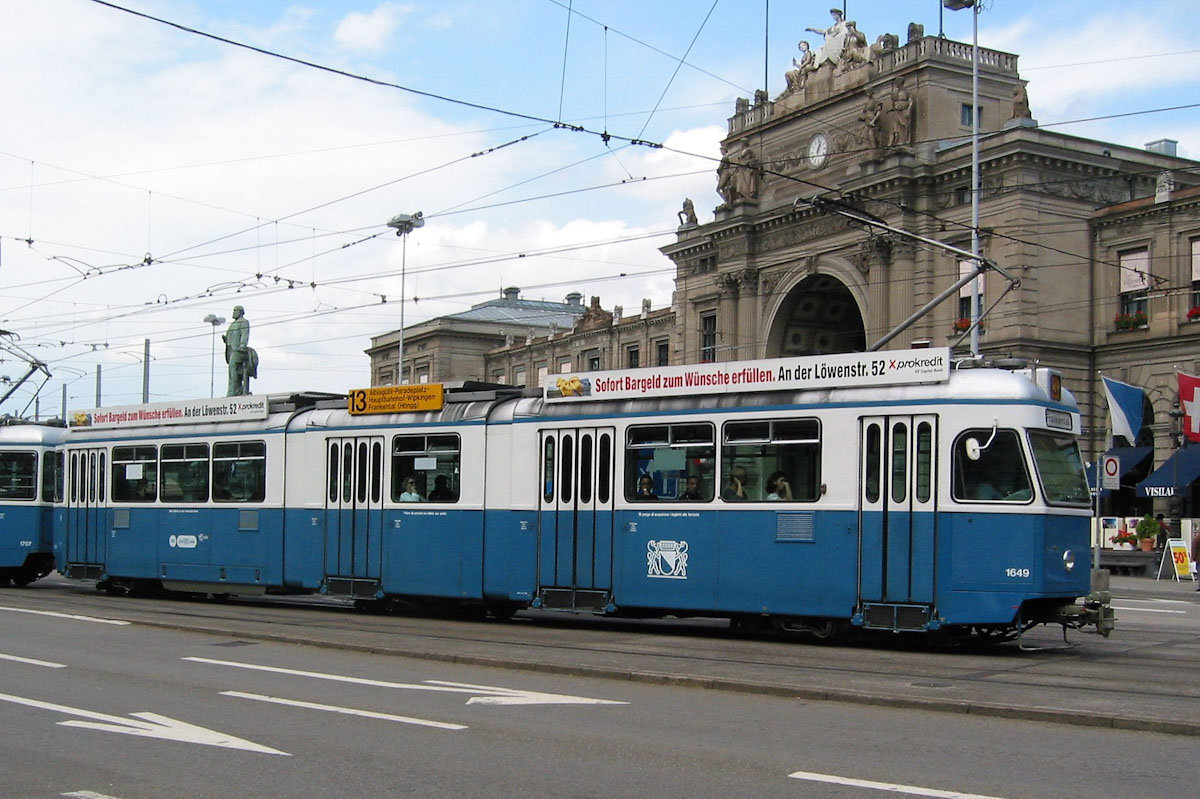 Цюрих, SWS/SIG/BBC Be 4/6 "Mirage" № 1649