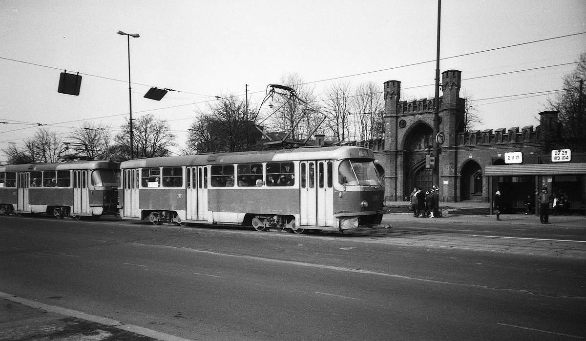 Калининград, Tatra T4SU № 281; Калининград — Старые фотографии