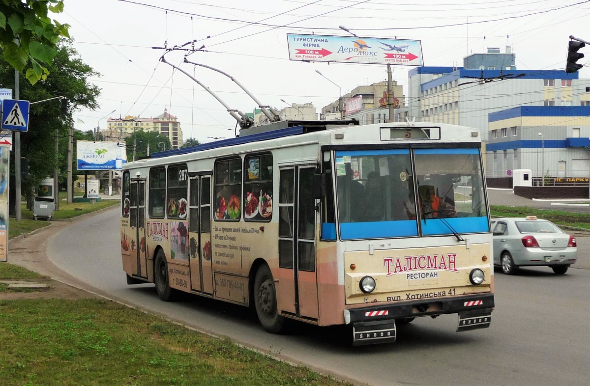 Черновцы, Škoda 14Tr89/6 № 287