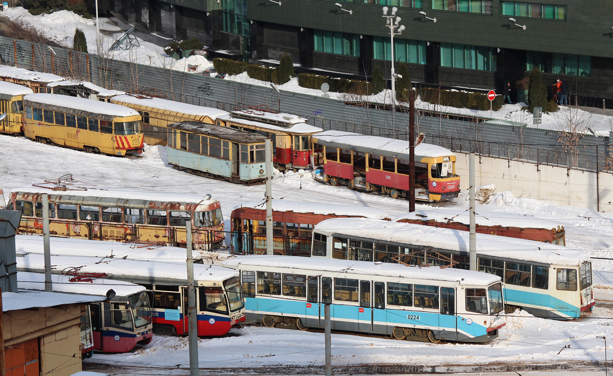Москва, 71-608КМ № 0224; Москва — Виды с высоты; Москва — Трамвайно-ремонтный завод (ТРЗ)