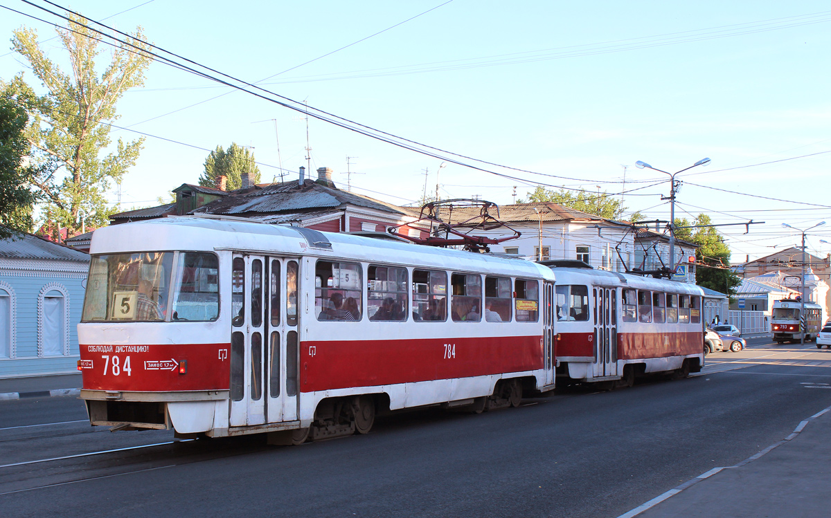 Самара, Tatra T3SU (двухдверная) № 784