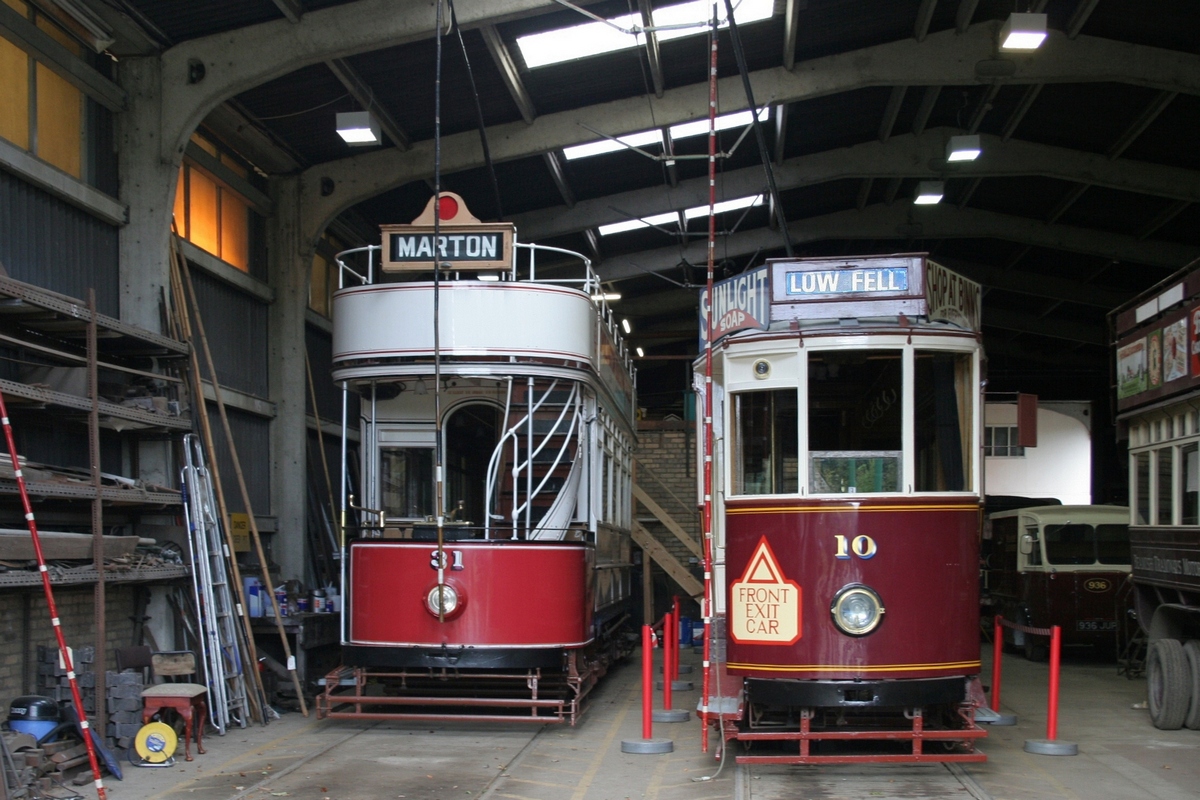 Beamish, 4-axle motor car nr. 31; Beamish, 4-axle motor car nr. 10