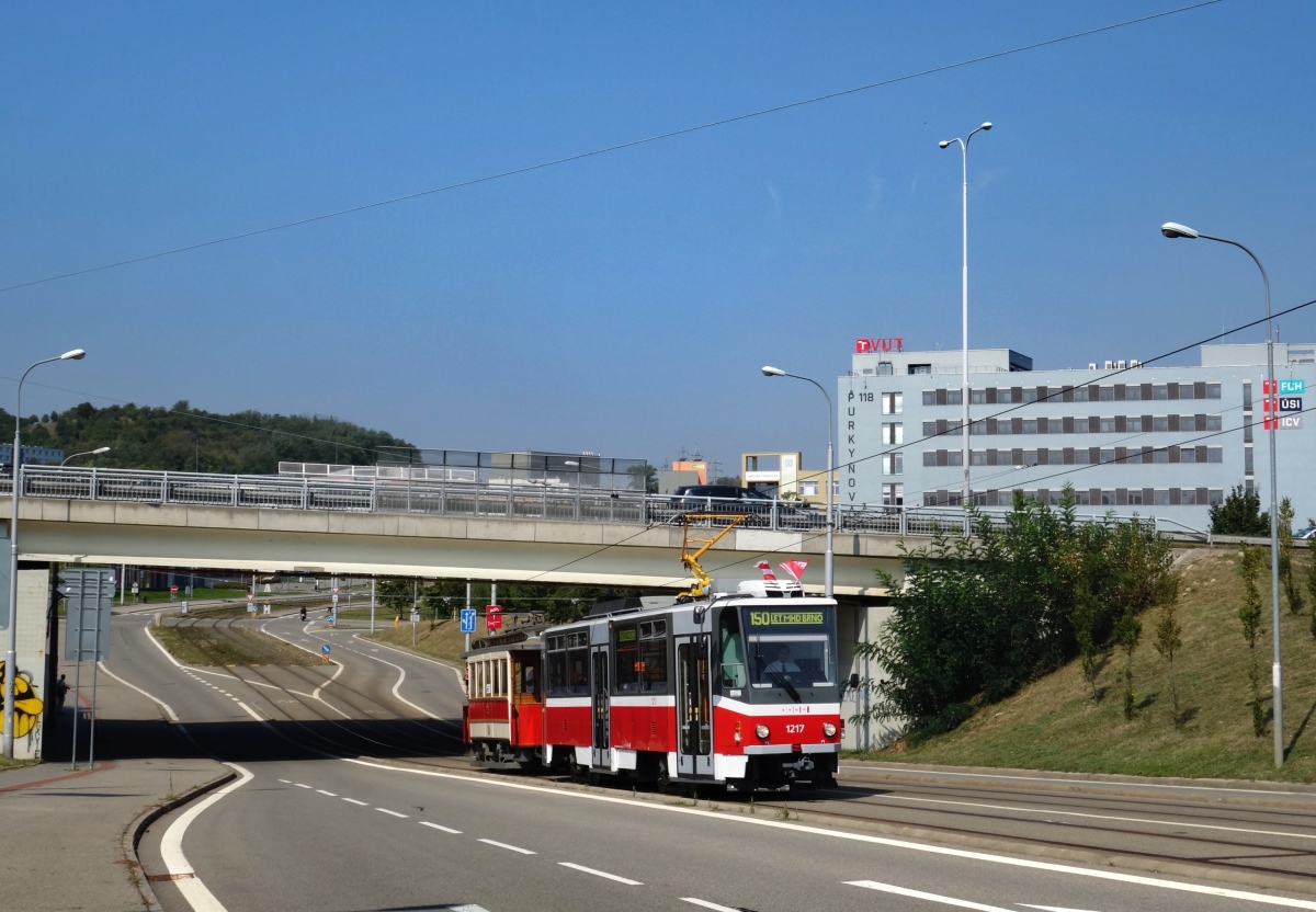 Brno, Tatra T6A5 Br. 1217; Brno — Streetparty 150 — 150 years of public transport in Brno celebrations