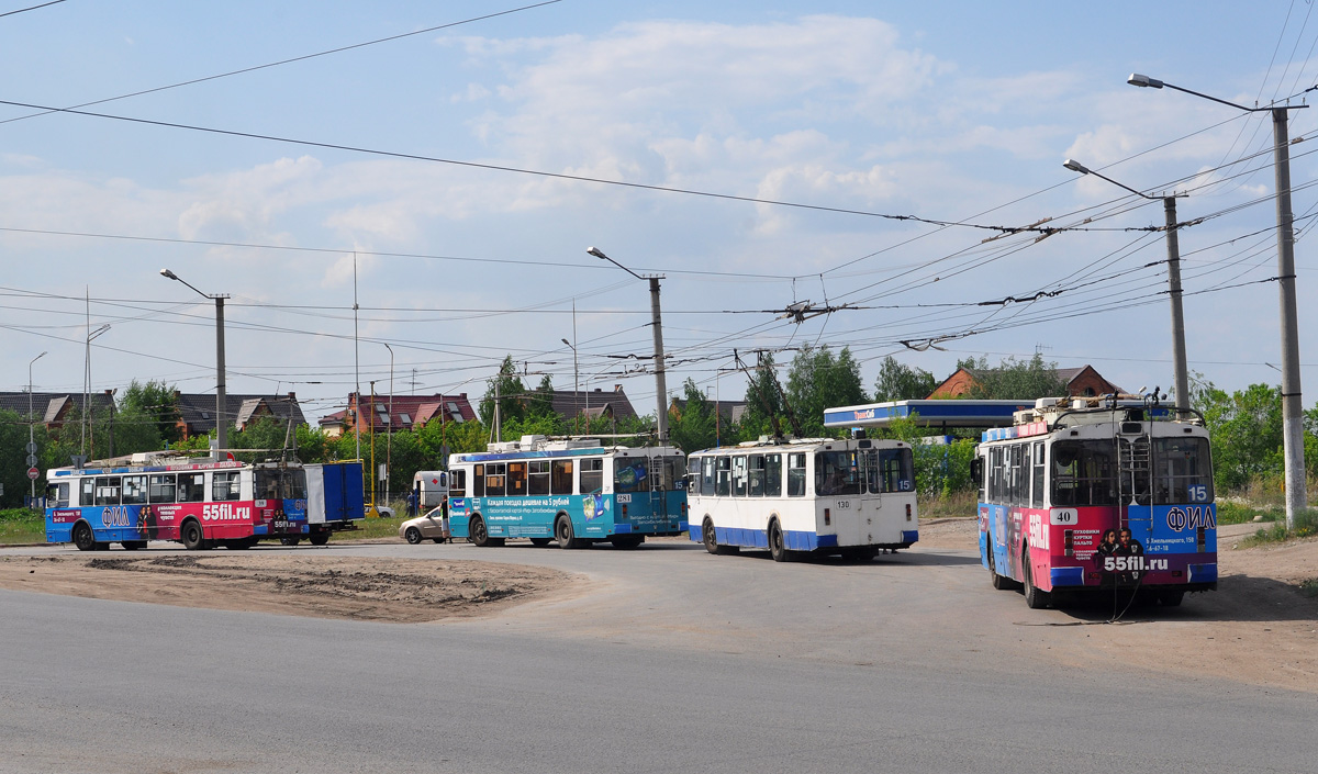 Омск — Конечные станции и разворотные кольца