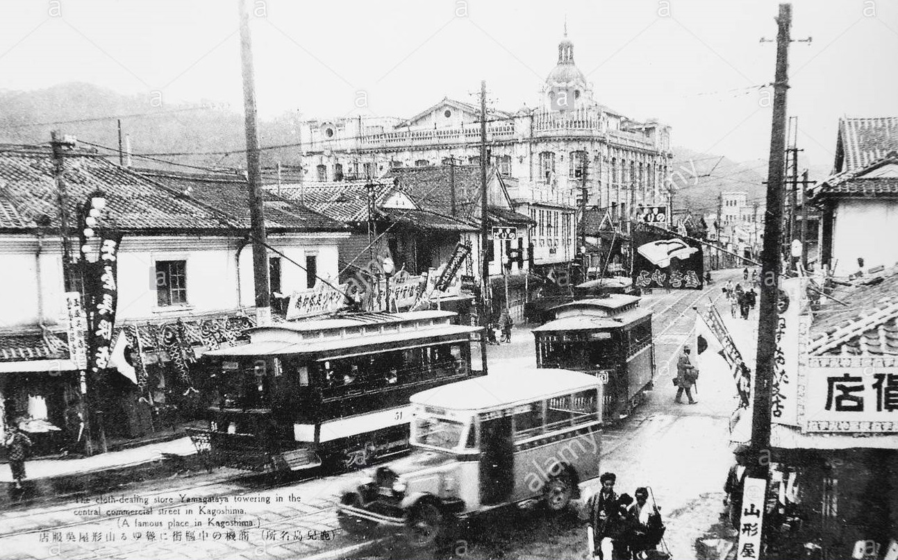 Кагосима, Двухосный моторный вагон № 51; Кагосима — Старые фотографии