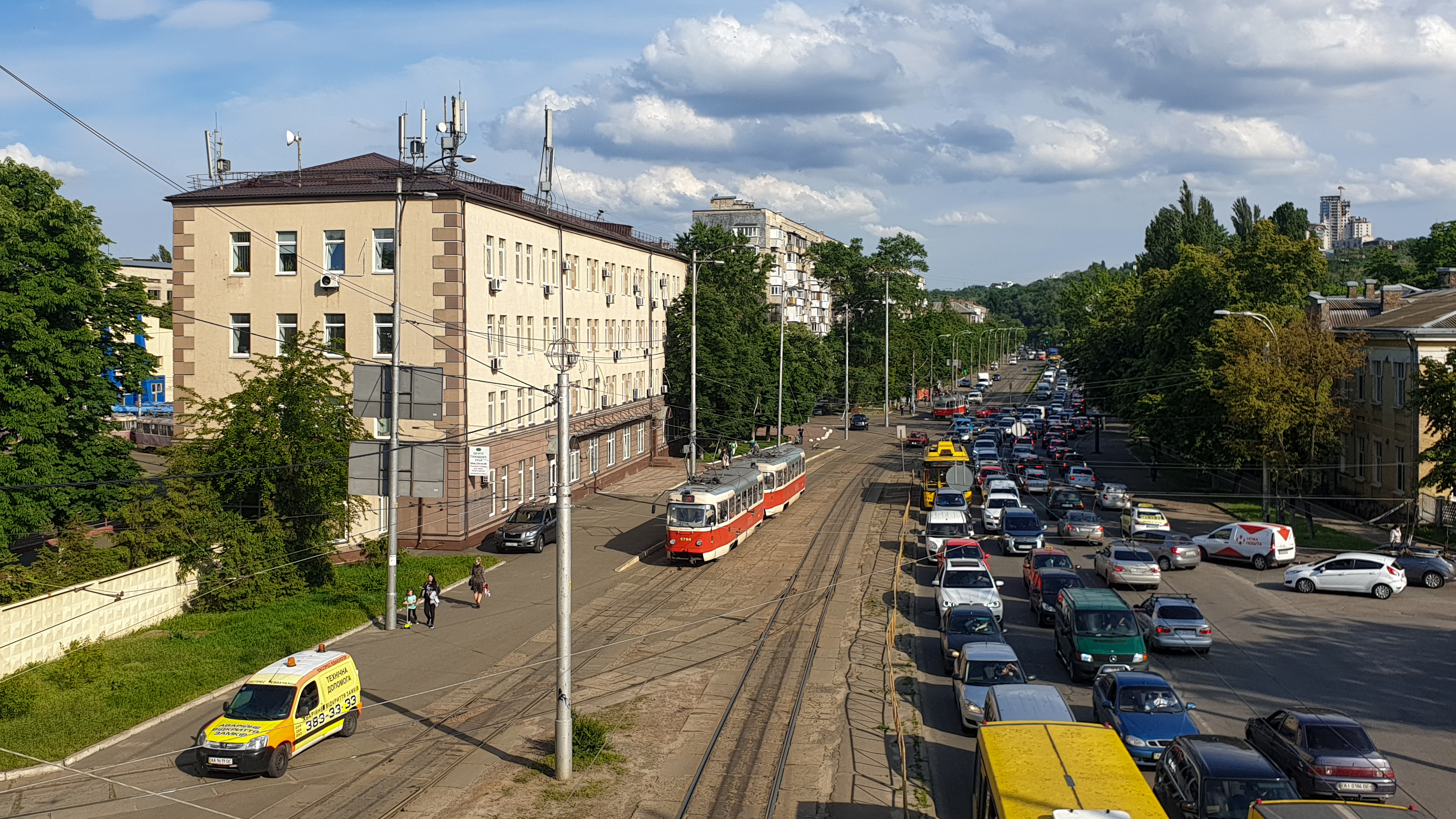 Kiev — Tramway lines: Podilske depot network — north