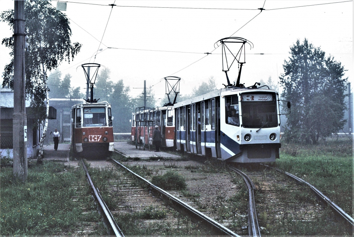 Усолье-Сібірскае, 71-605 (КТМ-5М3) № 037; Усолье-Сібірскае, 71-608КМ № 047; Усолье-Сібірскае — Закрытая линия на ХФК; Усолье-Сібірскае — Старые фотографии