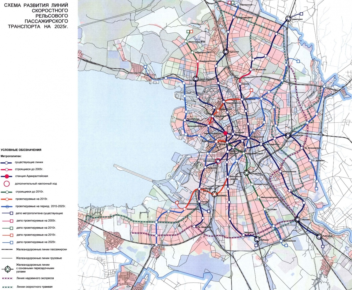Szentpétervár — Metro — Maps of Projects