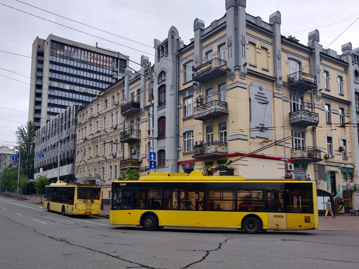 Киев, Богдан Т70110 № 3360; Киев, Богдан Т70110 № 3366