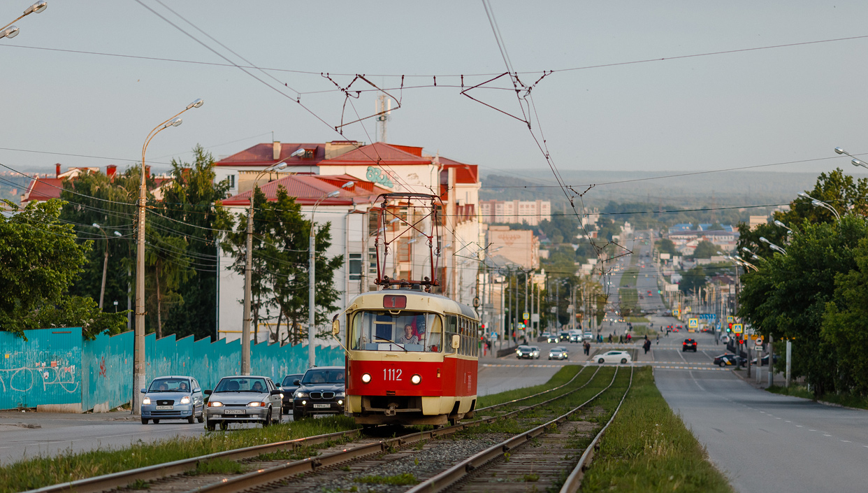 Iževsk, Tatra T3SU (2-door) č. 1112