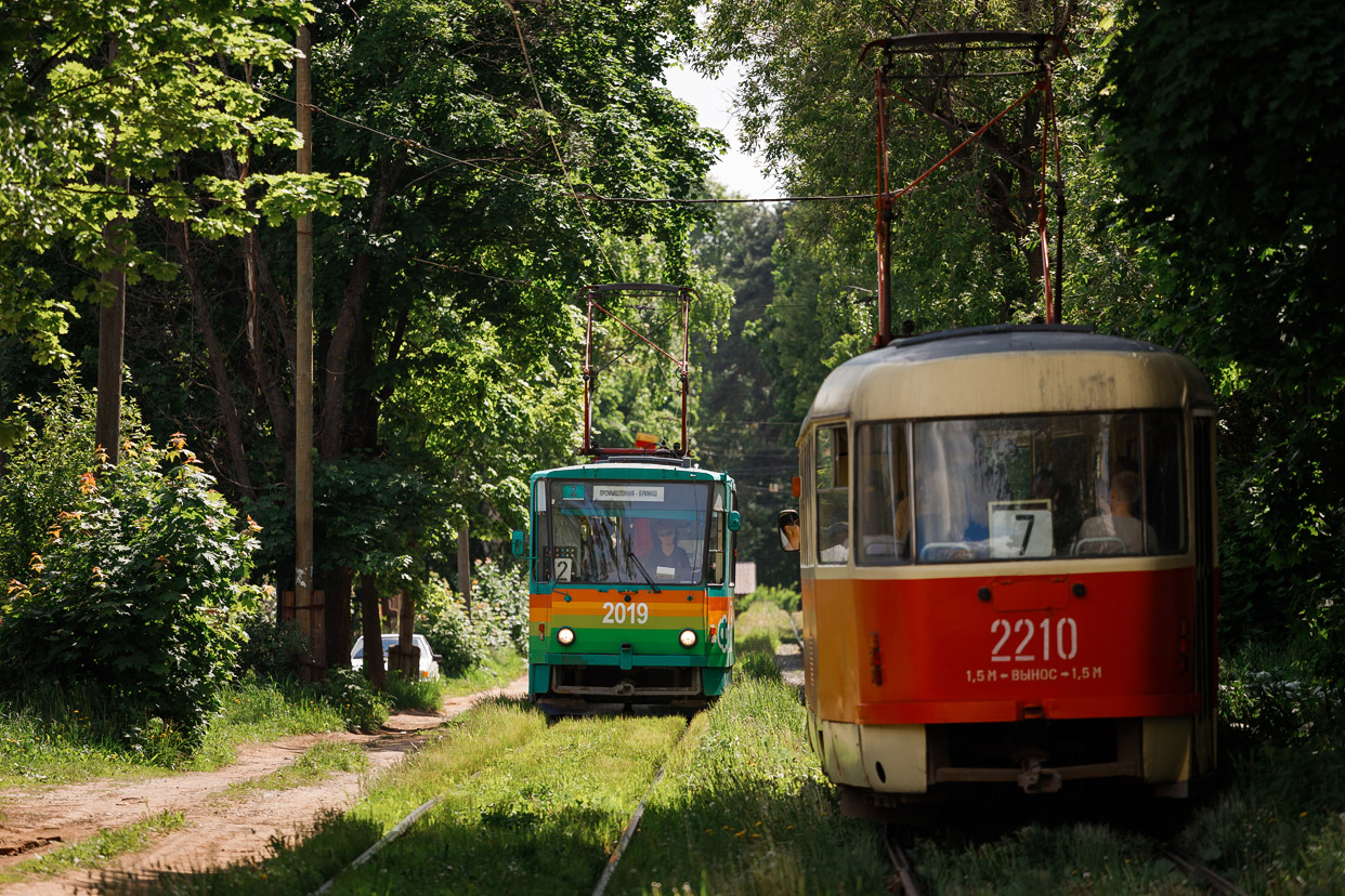 Ижевск, Tatra T6B5SU № 2019; Ижевск, Tatra T3SU № 2210