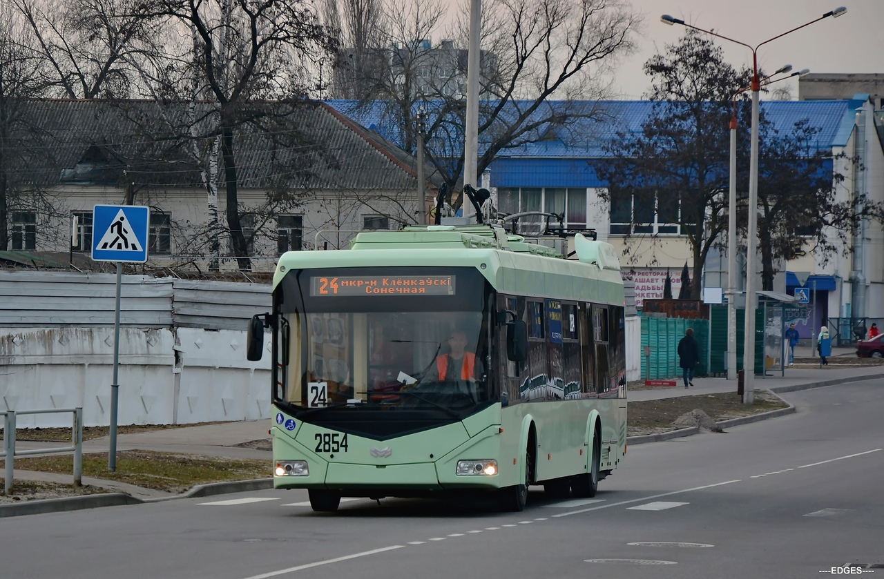 Гомель, БКМ 32100D № 2854; Гомель — Движение на участках с использованием автономного хода