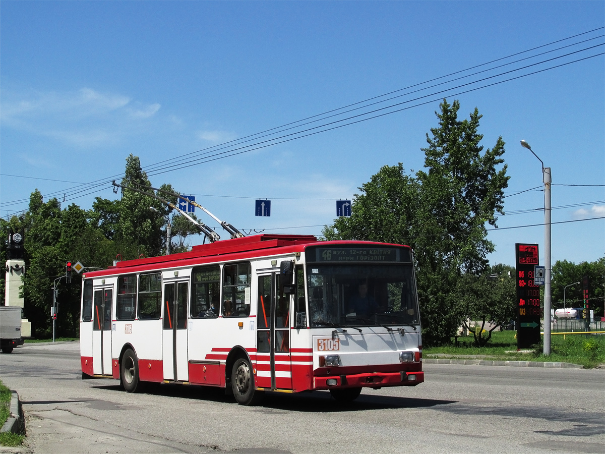 Харьков, Škoda 14Tr17/6M № 3105