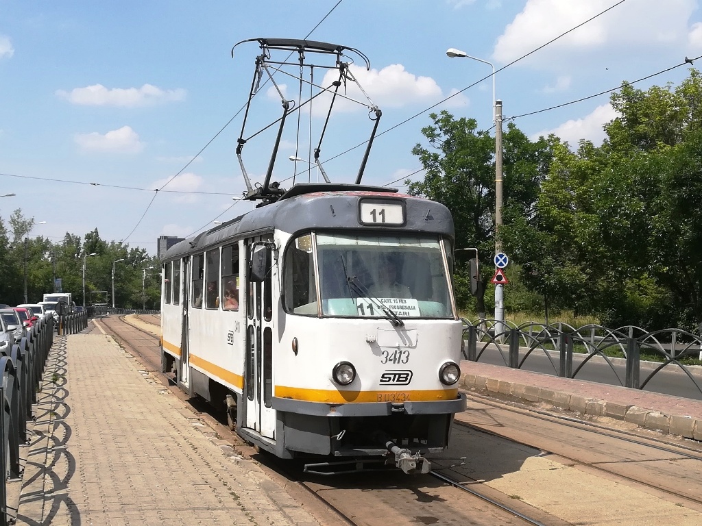 Бухарест - Илфов, Tatra T4R № 3413