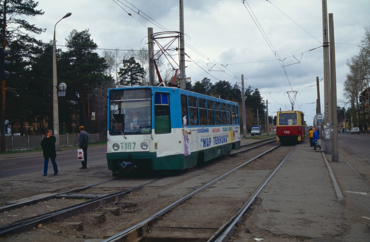 Ангарск, 71-608К № 187; Ангарск, 71-605 (КТМ-5М3) № 113