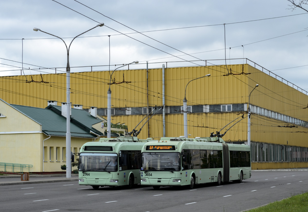 Минск, БКМ 321 № 2744; Минск, БКМ 333 № 3654