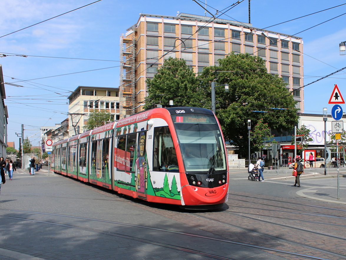 Фрайбург-в-Брайсгау, CAF Urbos 100 № 308