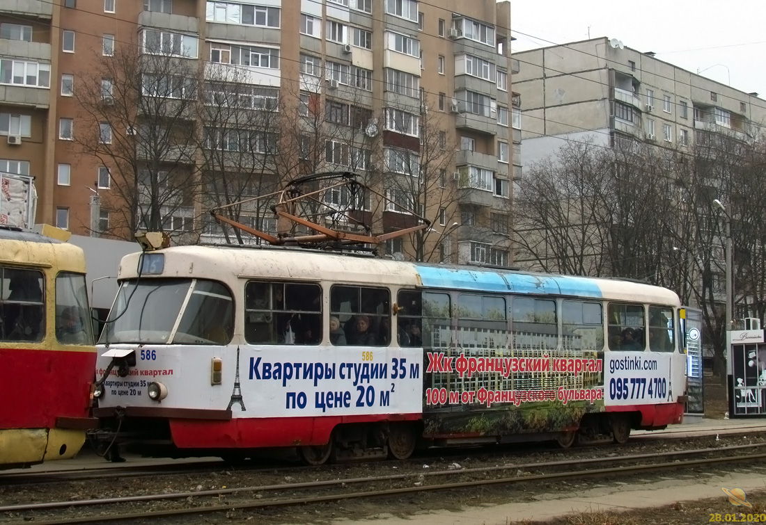 Харьков, Tatra T3SU № 586