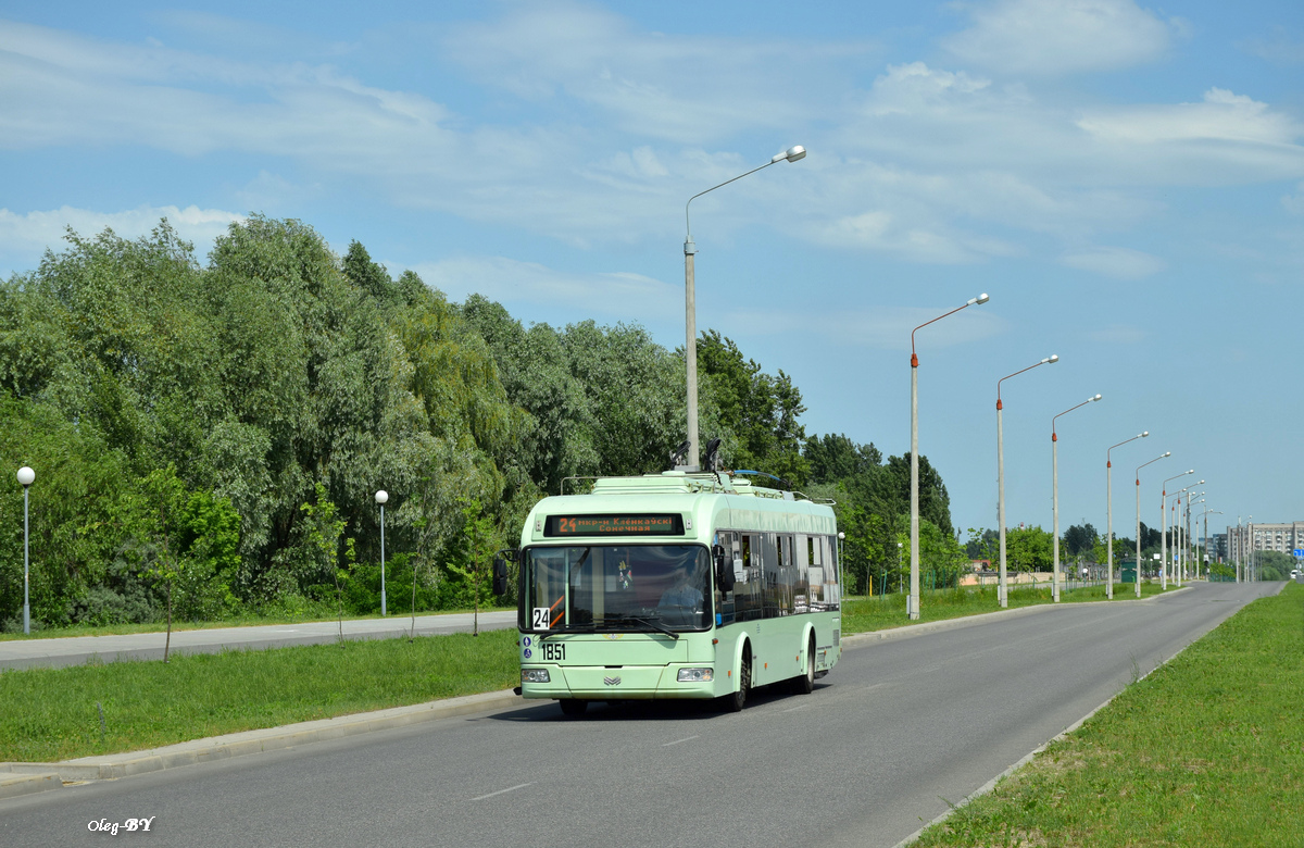 Гомель, БКМ 32100D № 1851; Гомель — Движение на участках с использованием автономного хода Гомель, БКМ 32100D № 1851; Гомель — Движение на участках с использованием автономного хода