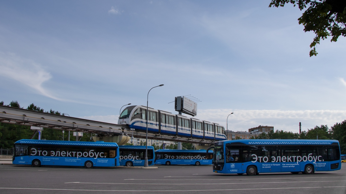 Москва, ЛиАЗ-6274 № 430267; Москва, ЭПС № 03; Москва, КАМАЗ-6282 № 430311