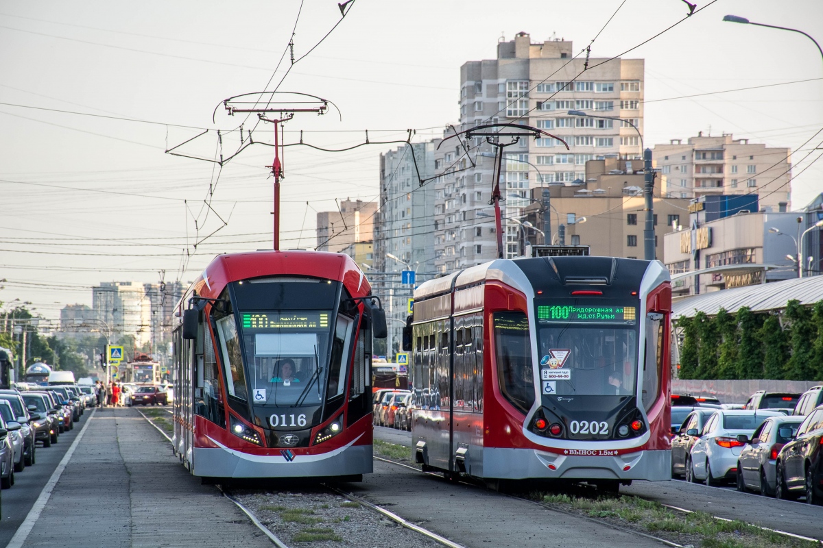 Санкт-Пецярбург, 71-931М «Витязь-М» № 0116; Санкт-Пецярбург, 71-923 «Богатырь» № 0202