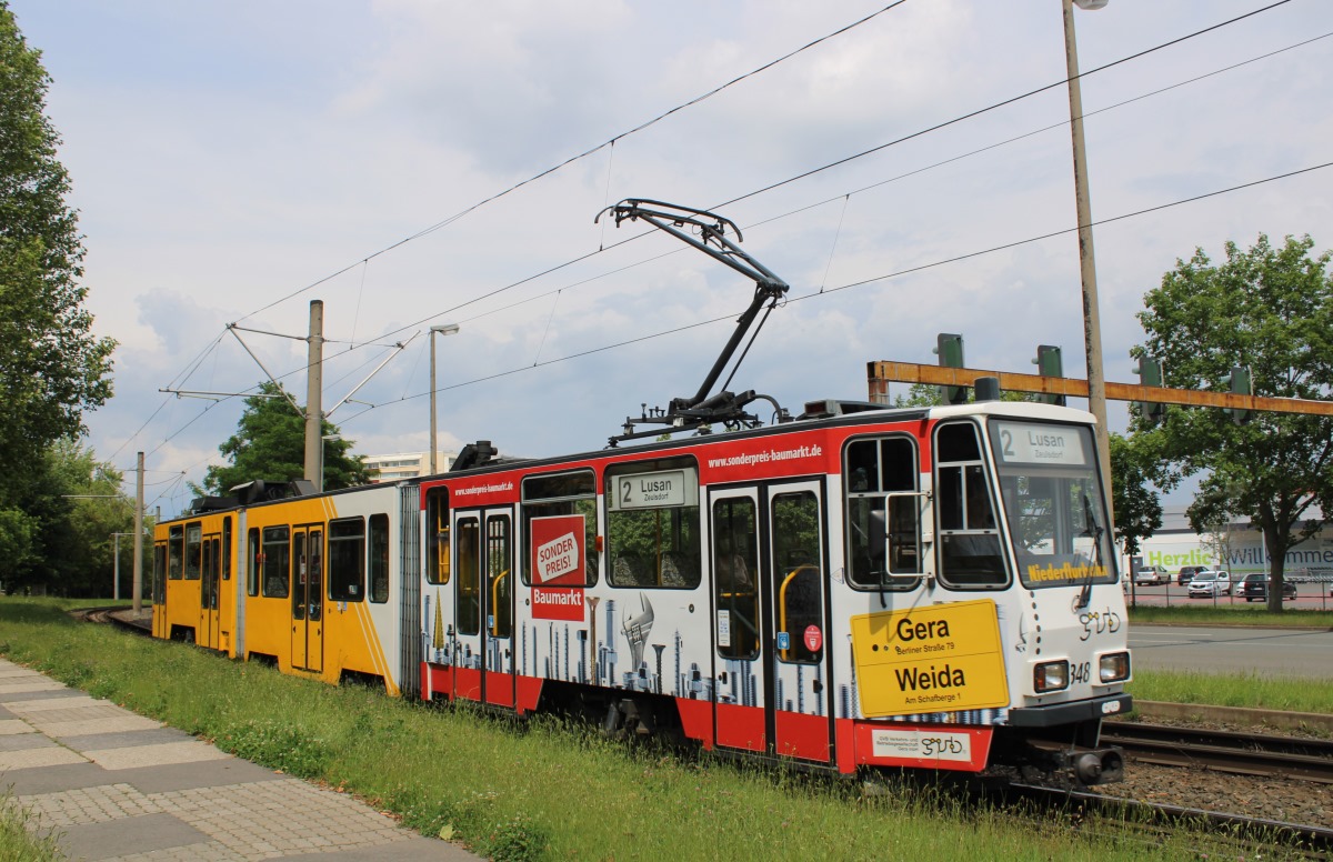 Гера, Tatra KTNF8 № 348