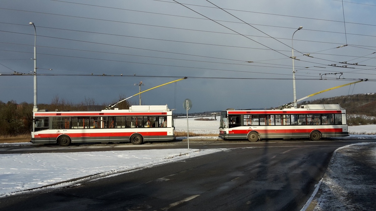 Брно, Škoda 21Tr № 3047; Брно, Škoda 21Tr № 3046