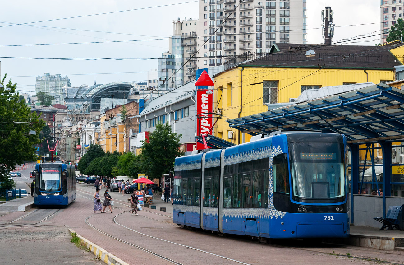 Киев, PESA 71-414К (Fokstrot) № 781; Киев — Трамвайные линии: Скоростной трамвай
