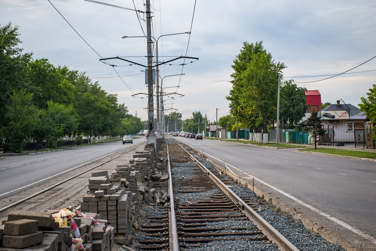 Ust-Kamienogorsk — Repairs; Ust-Kamienogorsk — Tramway lines and infrastructure