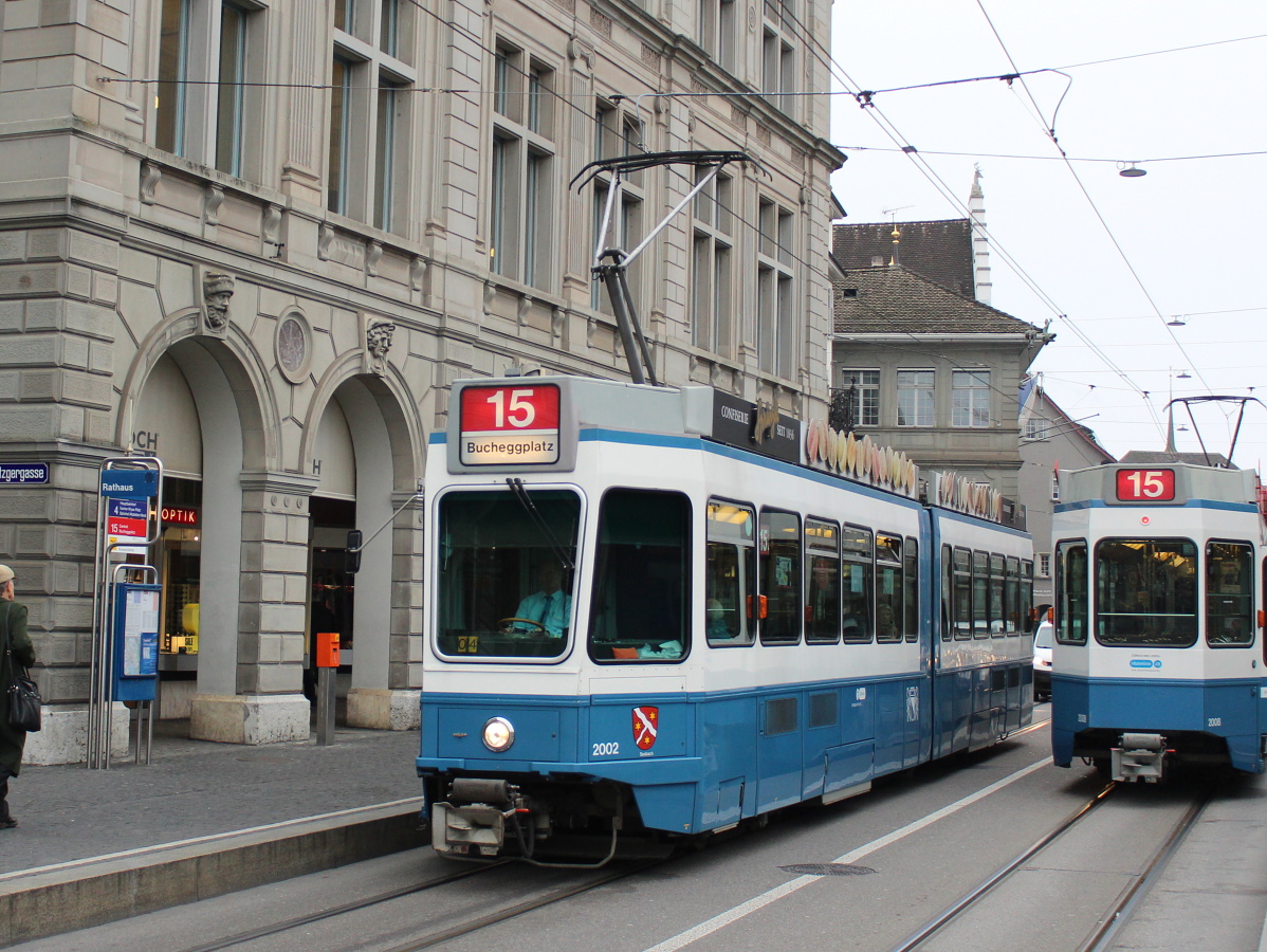 Цюрих, SWS/SWP/BBC Be 4/6 "Tram 2000" № 2002