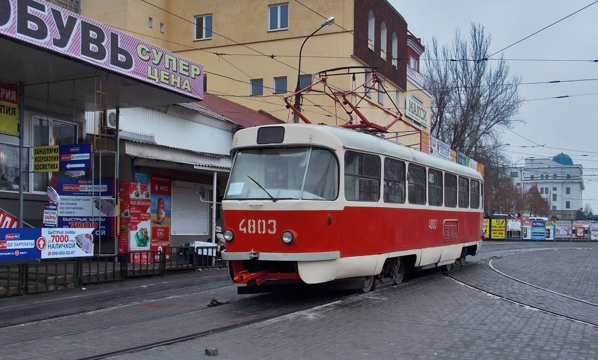 Донецк, Tatra T3SU (двухдверная) № 4803 Донецк, Tatra T3SU (двухдверная) № 4803