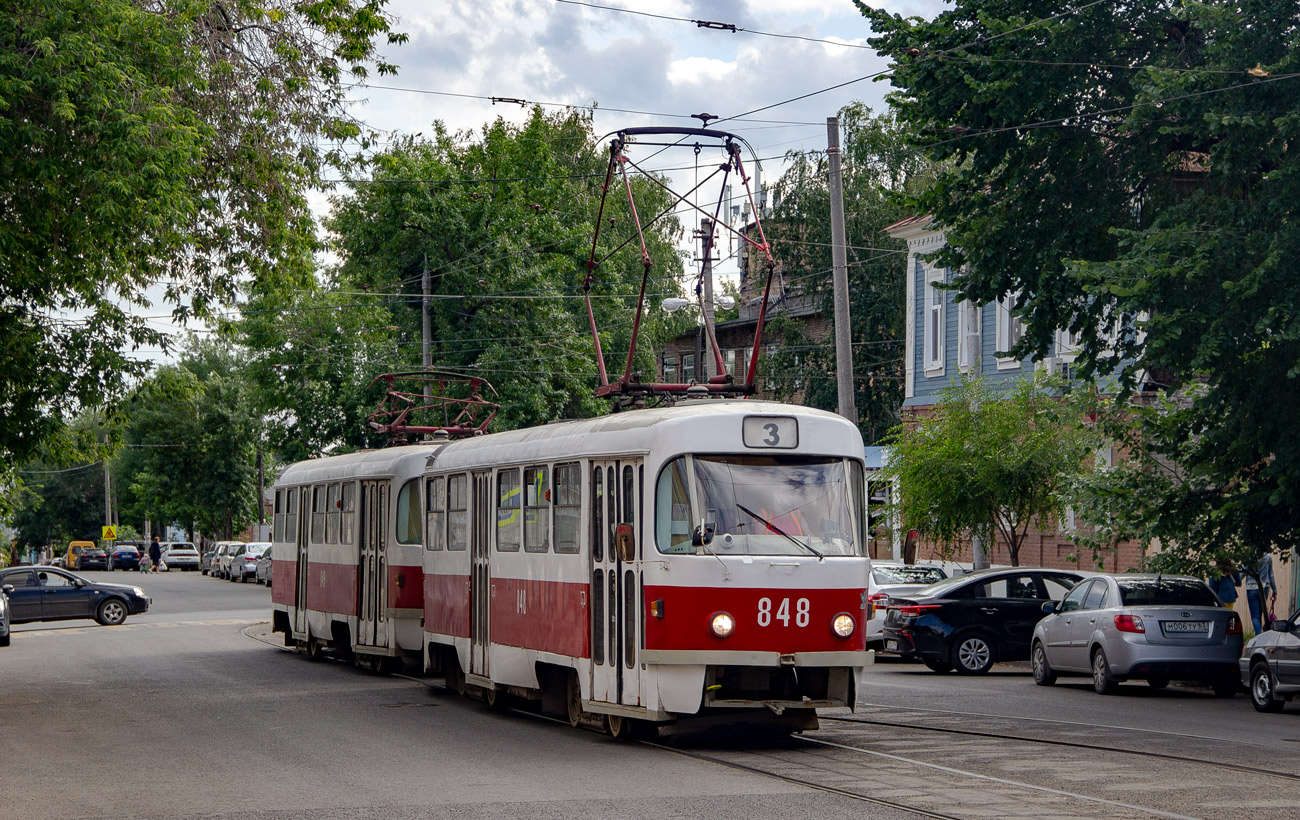 Самара, Tatra T3SU № 848; Самара — Конечные станции и кольца (трамвай)