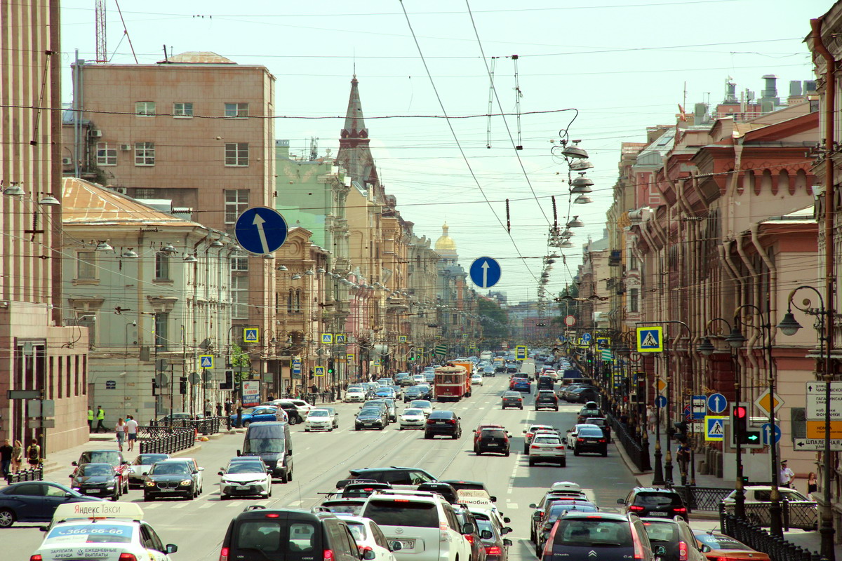 Sankt Petersburg — Tram lines and infrastructure Sankt Petersburg — Tram lines and infrastructure