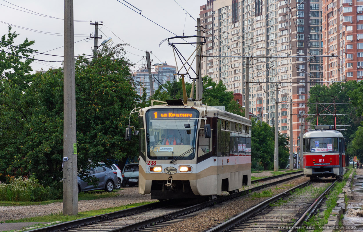 Краснодар, 71-619КТ № 238; Краснодар, Tatra T3SU КВР ТРЗ № 013