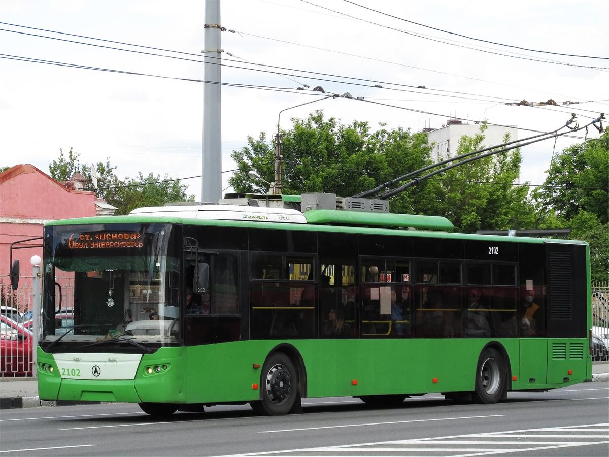 Харьков, ЛАЗ E183A1 № 2102