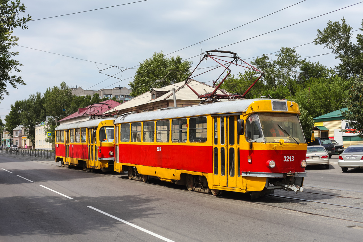 Барнаул, Tatra T3SU (двухдверная) № 3213; Барнаул, Tatra T3SU № 1066