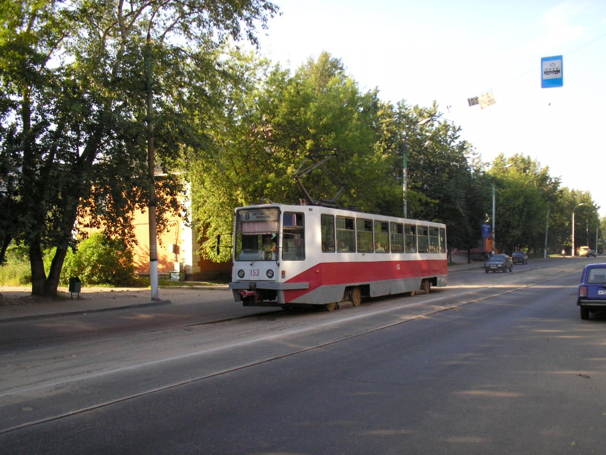 Tver, 71-608K № 153; Tver — Streetcar lines: Moskovsky District; Tver — Tver tramway in the early 2000s (2002 — 2006)