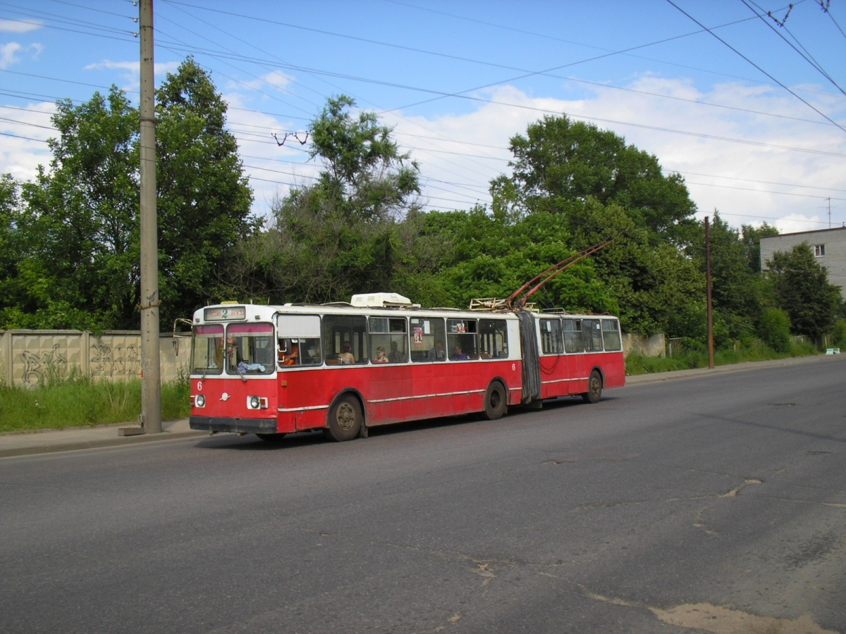 Тверь, ЗиУ-683Б [Б00] № 6; Тверь — Тверской троллейбус в начале 2000-х гг. (2002 — 2006 гг.); Тверь — Троллейбусные линии: Пролетарский район
