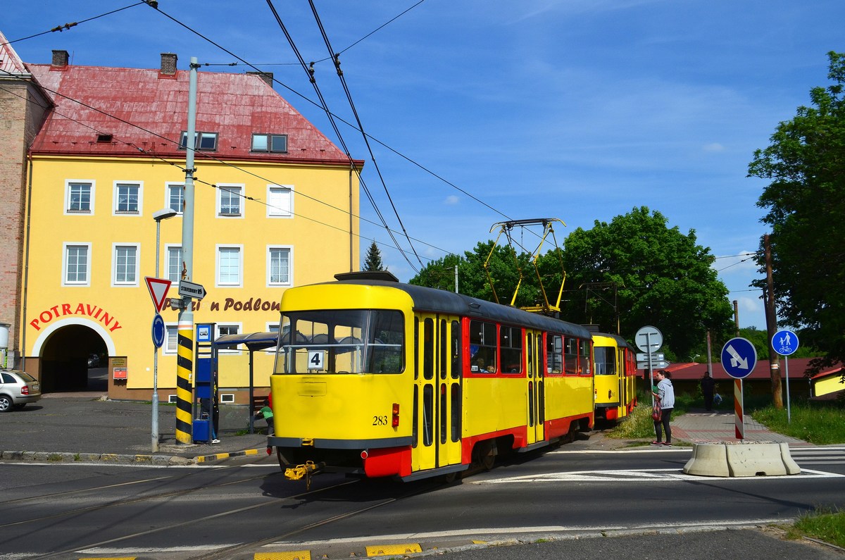 Most ― Litvínov, Tatra T3M.3 Nr 283 Most ― Litvínov, Tatra T3M.3 Nr 283